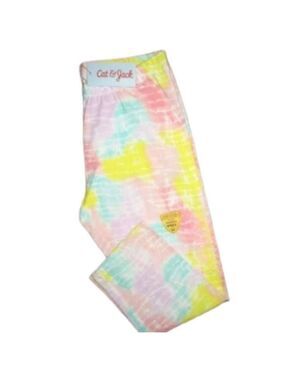 Bundle 3 Cat & Jack Capris Legging Tie Dye Pastel Size S(6/6X) NWT